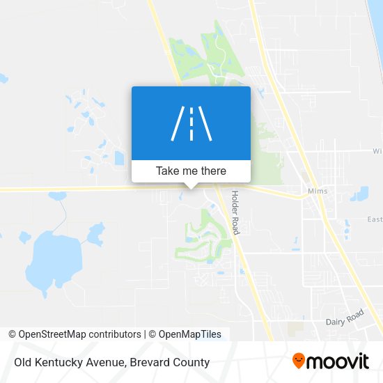 Old Kentucky Avenue map