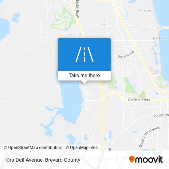 Ora Dell Avenue map