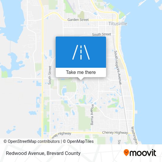 Redwood Avenue map