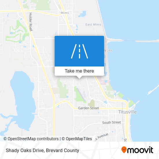 Shady Oaks Drive map