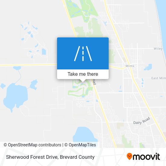 Sherwood Forest Drive map