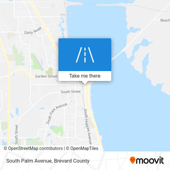 South Palm Avenue map