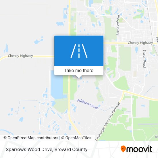 Sparrows Wood Drive map