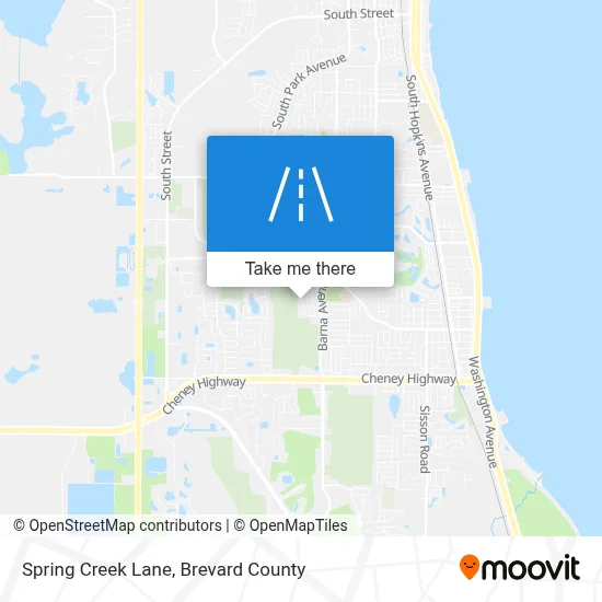 Spring Creek Lane map