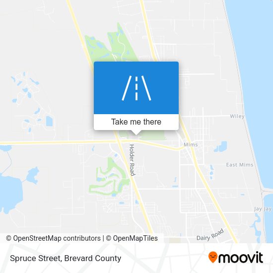 Spruce Street map
