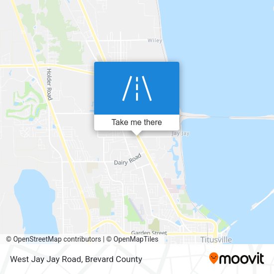 West Jay Jay Road map