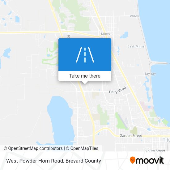 West Powder Horn Road map