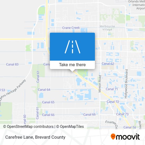 Carefree Lane map
