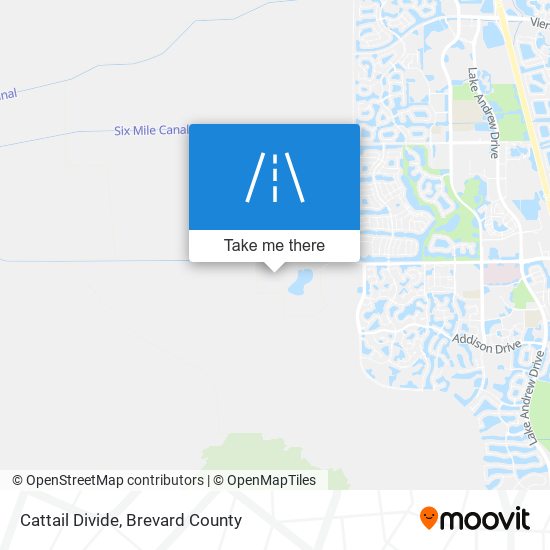 Mapa de Cattail Divide