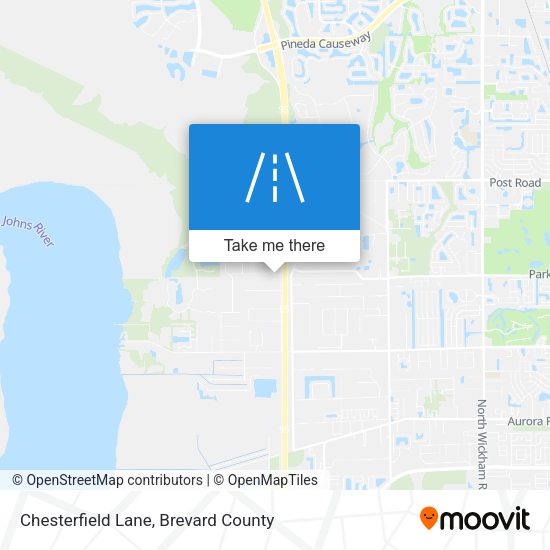 Chesterfield Lane map