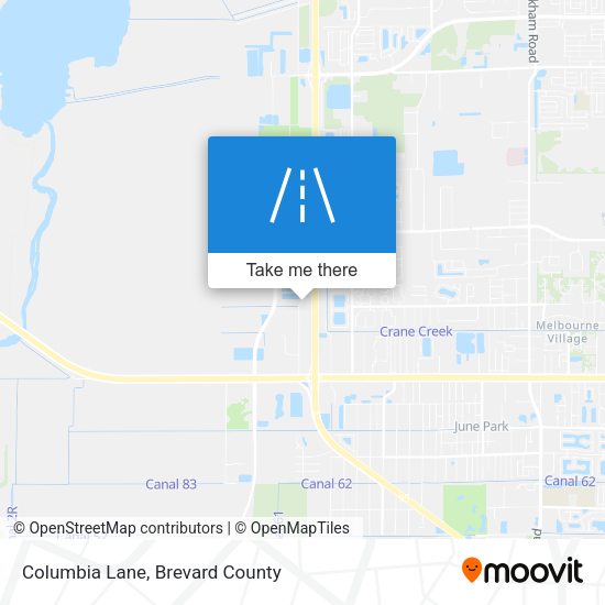 Columbia Lane map