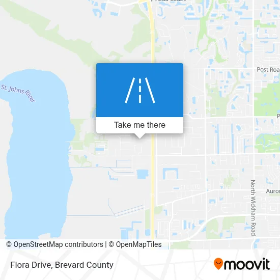 Flora Drive map