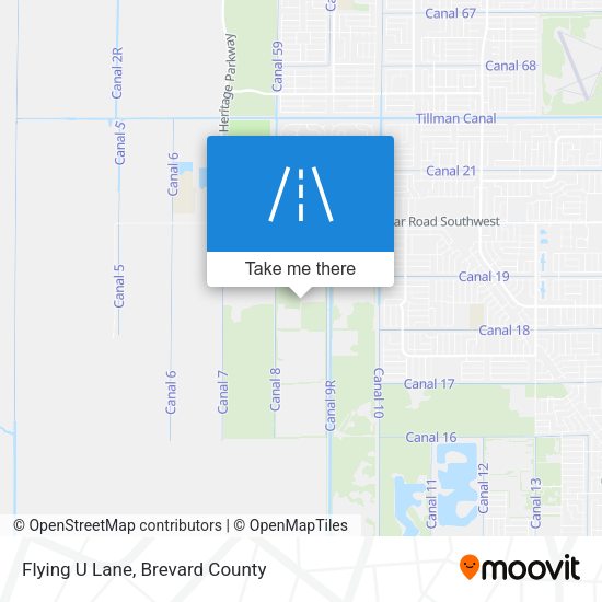 Flying U Lane map