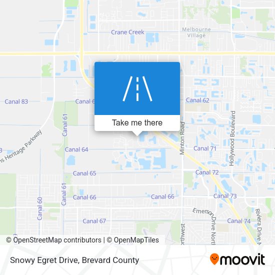 Snowy Egret Drive map