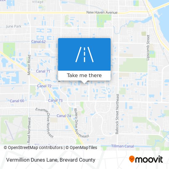 Vermillion Dunes Lane map