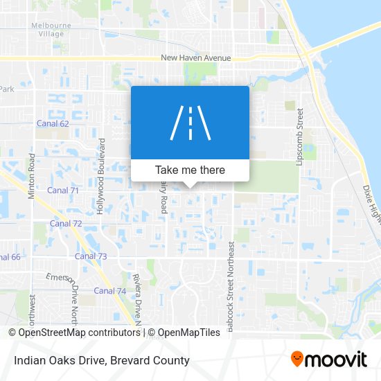 Indian Oaks Drive map