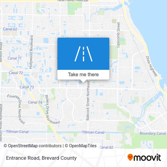 Entrance Road map