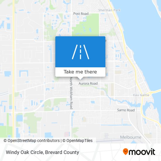 Windy Oak Circle map