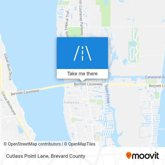 Cutlass Point Lane map