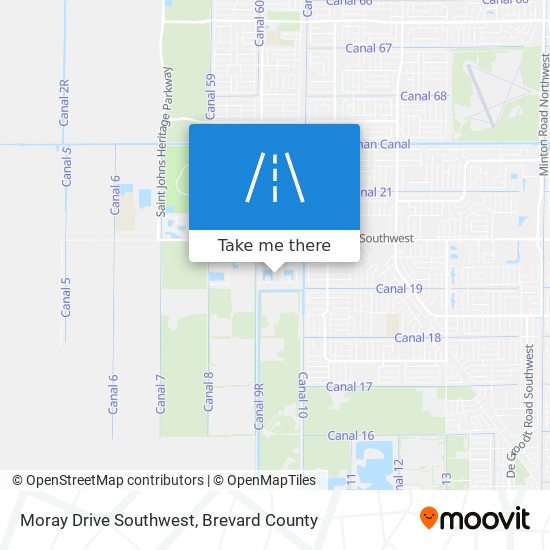 Mapa de Moray Drive Southwest