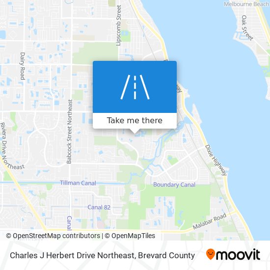 Mapa de Charles J Herbert Drive Northeast