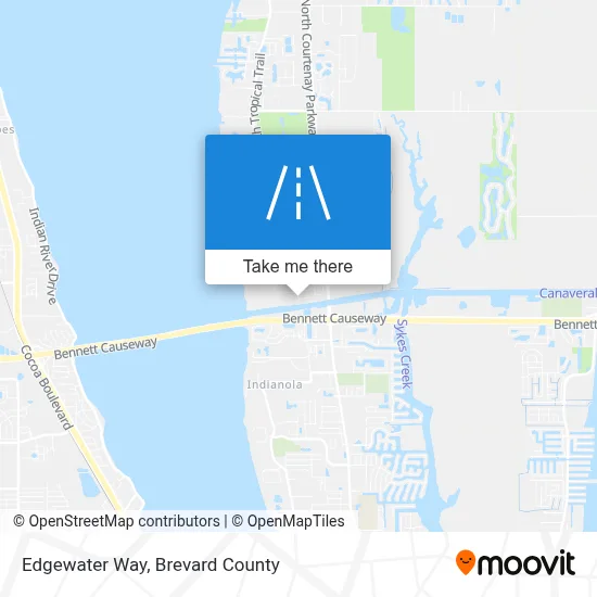 Edgewater Way map
