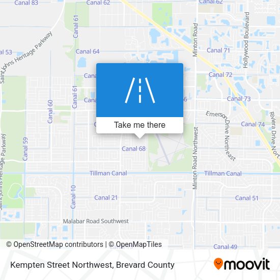 Kempten Street Northwest map