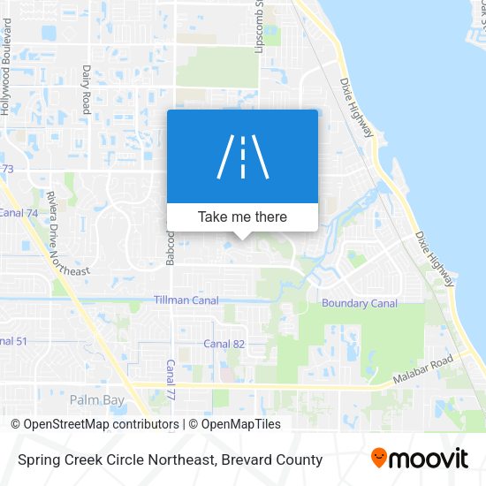 Mapa de Spring Creek Circle Northeast