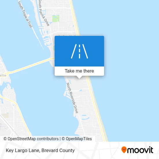 Key Largo Lane map