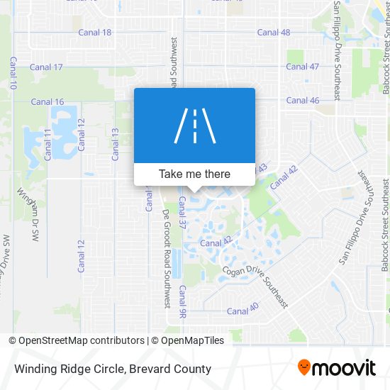 Winding Ridge Circle map