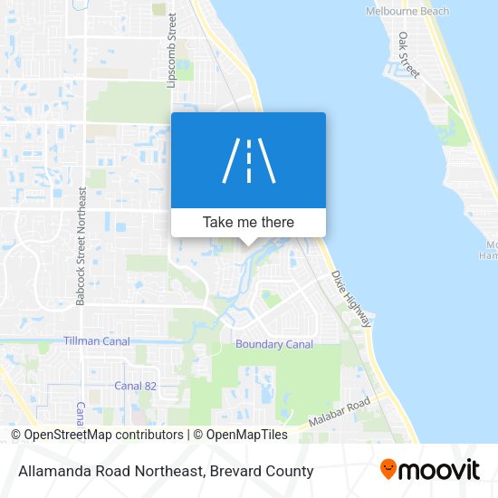 Allamanda Road Northeast map