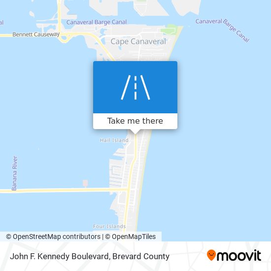 Mapa de John F. Kennedy Boulevard