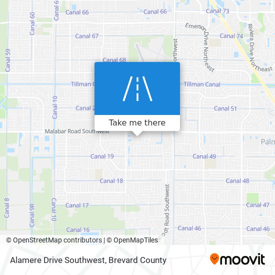 Mapa de Alamere Drive Southwest