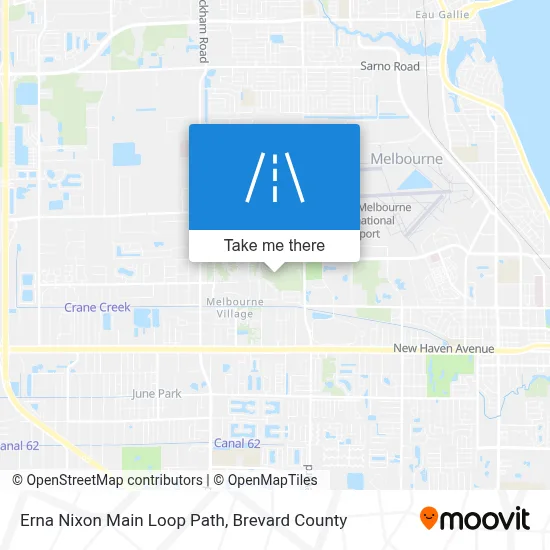 Erna Nixon Main Loop Path map