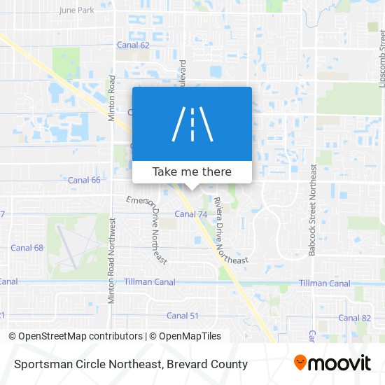 Mapa de Sportsman Circle Northeast