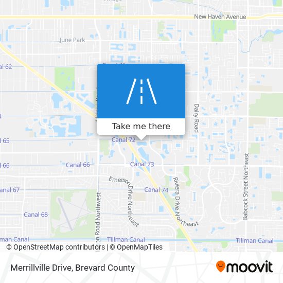 Merrillville Drive map