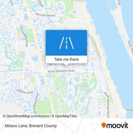 Mapa de Milano Lane