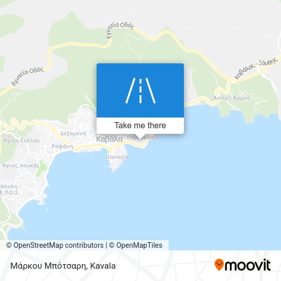 Μάρκου Μπότσαρη map