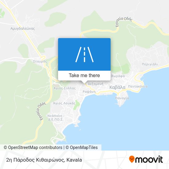 2η Πάροδος Κιθαιρώνος map