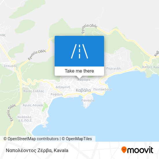 Ναπολέοντος Ζέρβα map