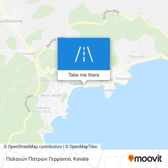 Παλαιών Πατρών Γερμανού map