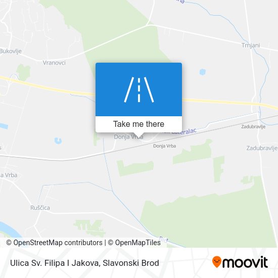 Ulica Sv. Filipa I Jakova map