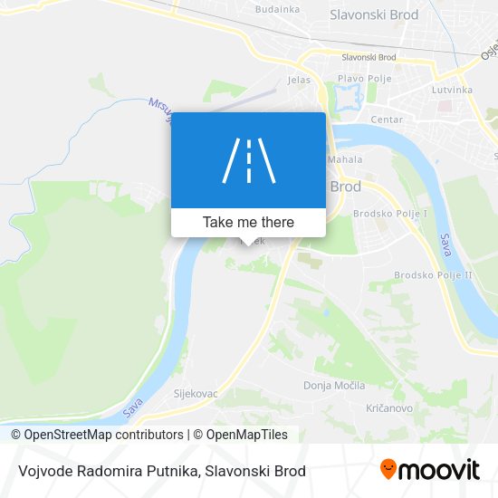Vojvode Radomira Putnika map