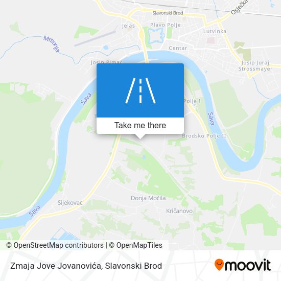 Zmaja Jove Jovanovića map