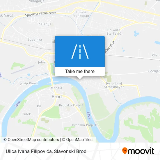 Ulica Ivana Filipovića map