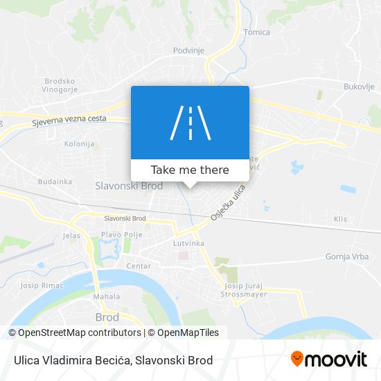 Ulica Vladimira Becića map