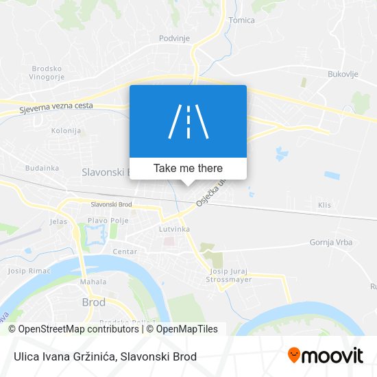 Ulica Ivana Gržinića map