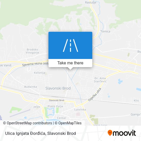 Ulica Ignjata Đorđića map
