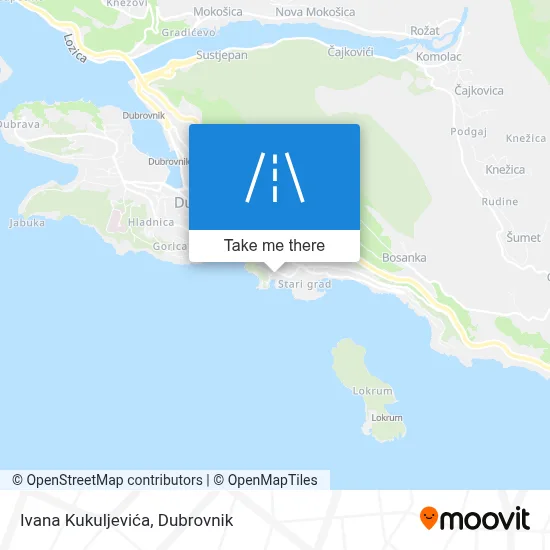 Ivana Kukuljevića map