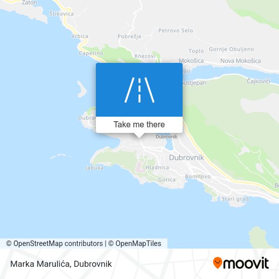 Marka Marulića map